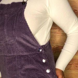 wild fable purple corduroy overall dress